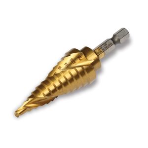 Ideal Industries 36-703 Titanium Nitrate Steel Self-Starting Spiral Step Drill Bit 3/16 - 7/8-Inch