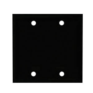 Mulberry 32852 Thermoplastic Box Mount 2-Gang Midi Size Wallplate 2-Blank White