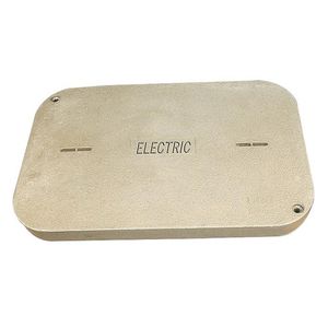 Quazite PG2436CA0017 Polymer Concrete PG Style 8-Tier Cover With 2 Bolts Logo: ELECTRIC