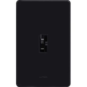 Lutron AYCL-153P-BL 120-Volt at 60-Hz 1-Pole 3-Way Preset Dimmer Black Ariadni CL