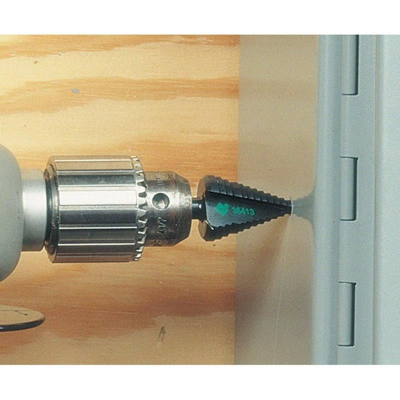 Greenlee 35884 Steel Step Bit Kit 1/8 - 1-3/8-Inch Kwik Stepper
