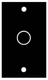Mulberry 86171 Steel 1-Gang Standard Size Wallplate White