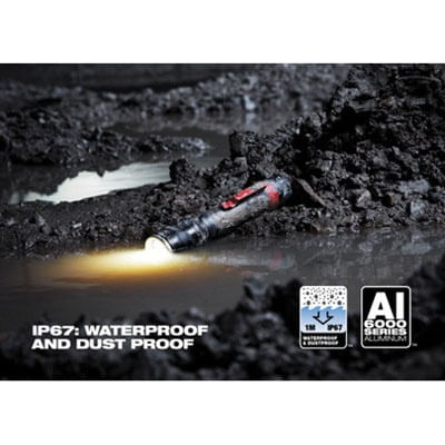 milwaukee flashlight 2110 21 Milwaukee Tool 2110-21 (1) Red Lithium-Ion Battery Operated Rechargeable  USB Flashlight 700/100 Lumens